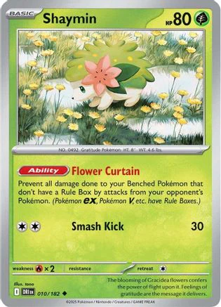 Shaymin (010/182) [Scarlet & Violet: Destined Rivals] Reverse Holofoil