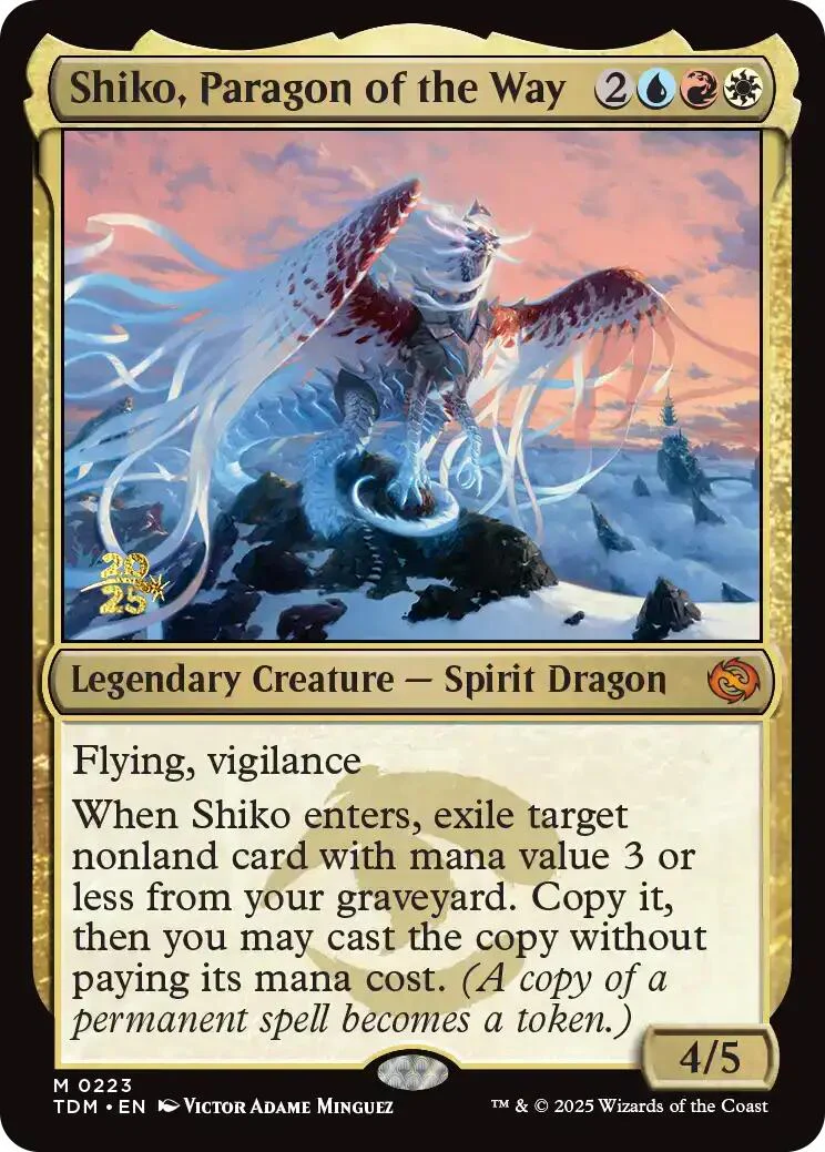 Shiko, Paragon of the Way [Tarkir: Dragonstorm Prerelease Promos] Foil