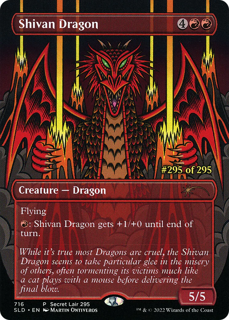 Shivan Dragon (Serialized) [Secret Lair Drop Promos] Foil