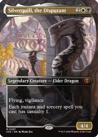 Silverquill, the Disputant (Borderless)  [Secrets of Strixhaven]
