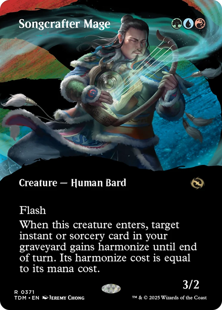 Songcrafter Mage (Borderless) [Tarkir: Dragonstorm] Foil
