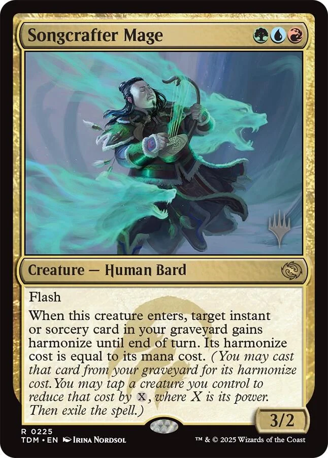 Songcrafter Mage [Tarkir: Dragonstorm Promos] Foil