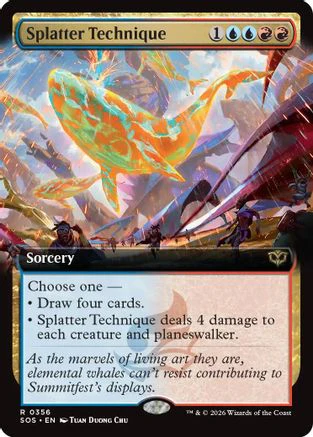 Splatter Technique (Extended Art)  [Secrets of Strixhaven]
