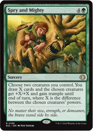Spry and Mighty  [Lorwyn Eclipsed] Foil