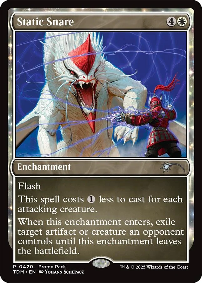 Static Snare [Tarkir: Dragonstorm Promos] Foil