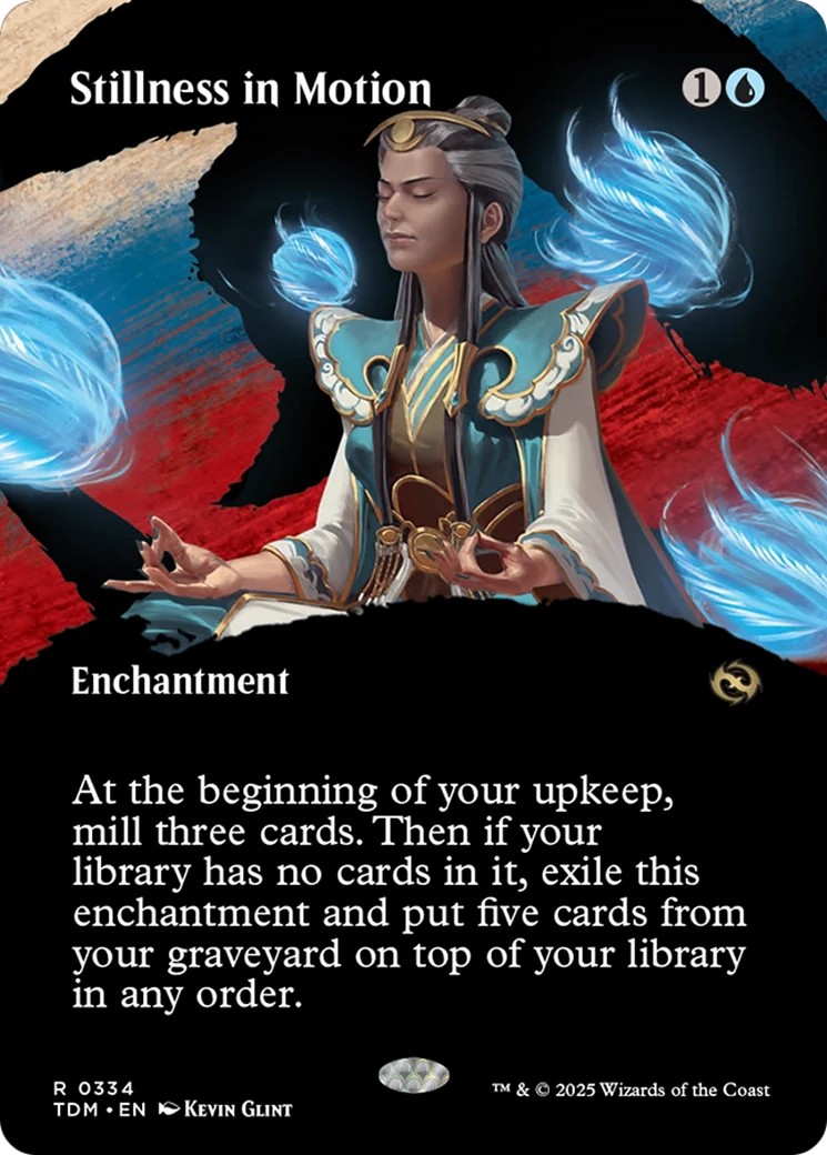 Stillness in Motion (Borderless) [Tarkir: Dragonstorm] Foil