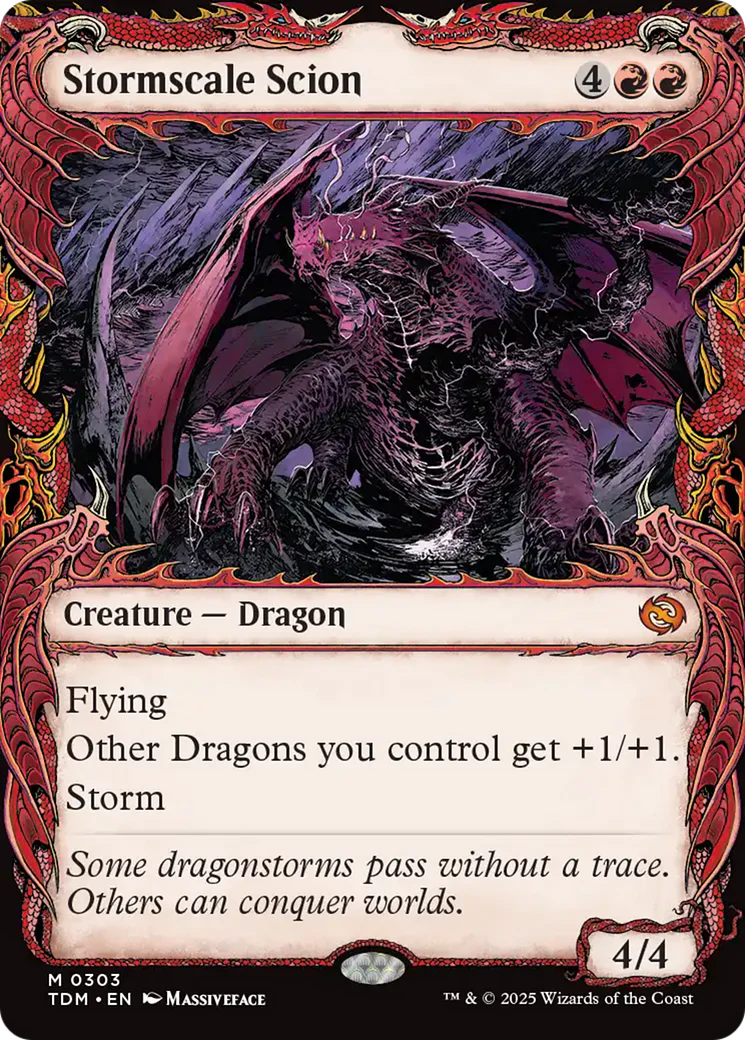 Stormscale Scion (Showcase) [Tarkir: Dragonstorm] Foil