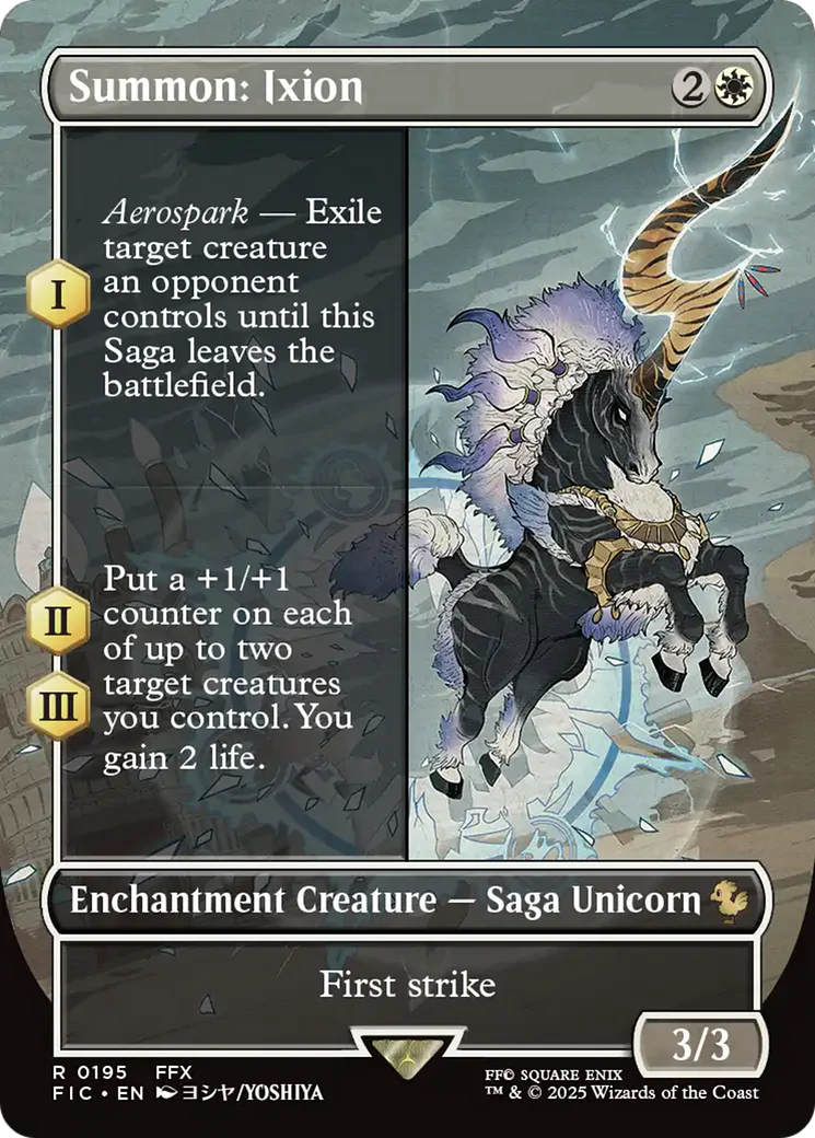 Summon: Ixion (Borderless) [FINAL FANTASY Commander] Foil