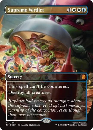 Supreme Verdict (Borderless)  [Commander: Teenage Mutant Ninja Turtles] Foil
