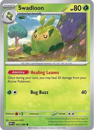 Swadloon (002/086) [Scarlet & Violet: White Flare] Reverse Holofoil