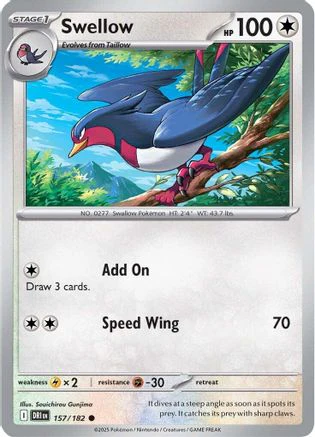 Swellow (157/182) [Scarlet & Violet: Destined Rivals] Reverse Holofoil