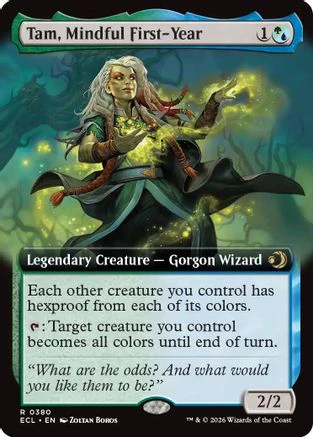 Tam, Mindful First-Year (Extended Art)  [Lorwyn Eclipsed] Foil