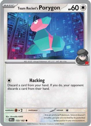 Team Rocket's Porygon (153/182) [Scarlet & Violet: Destined Rivals] Reverse Holofoil