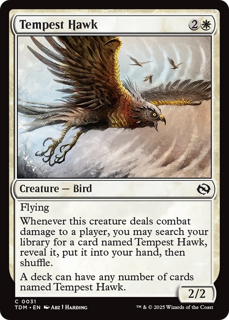 Tempest Hawk [Tarkir: Dragonstorm] Foil