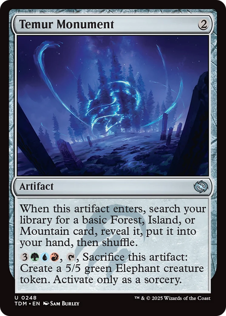 Temur Monument [Tarkir: Dragonstorm] Foil
