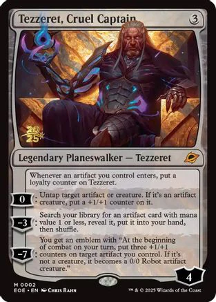 Tezzeret, Cruel Captain  [Prerelease Cards] Foil