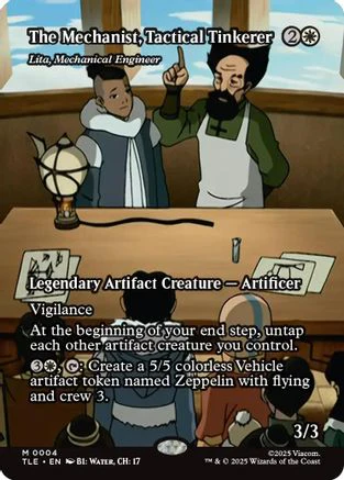 The Mechanist, Tactical Tinkerer - Lita, Mechanical Engineer (Borderless)  [Avatar: The Last Airbender: Eternal-Legal] Foil