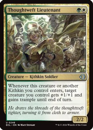 Thoughtweft Lieutenant  [Lorwyn Eclipsed] Foil