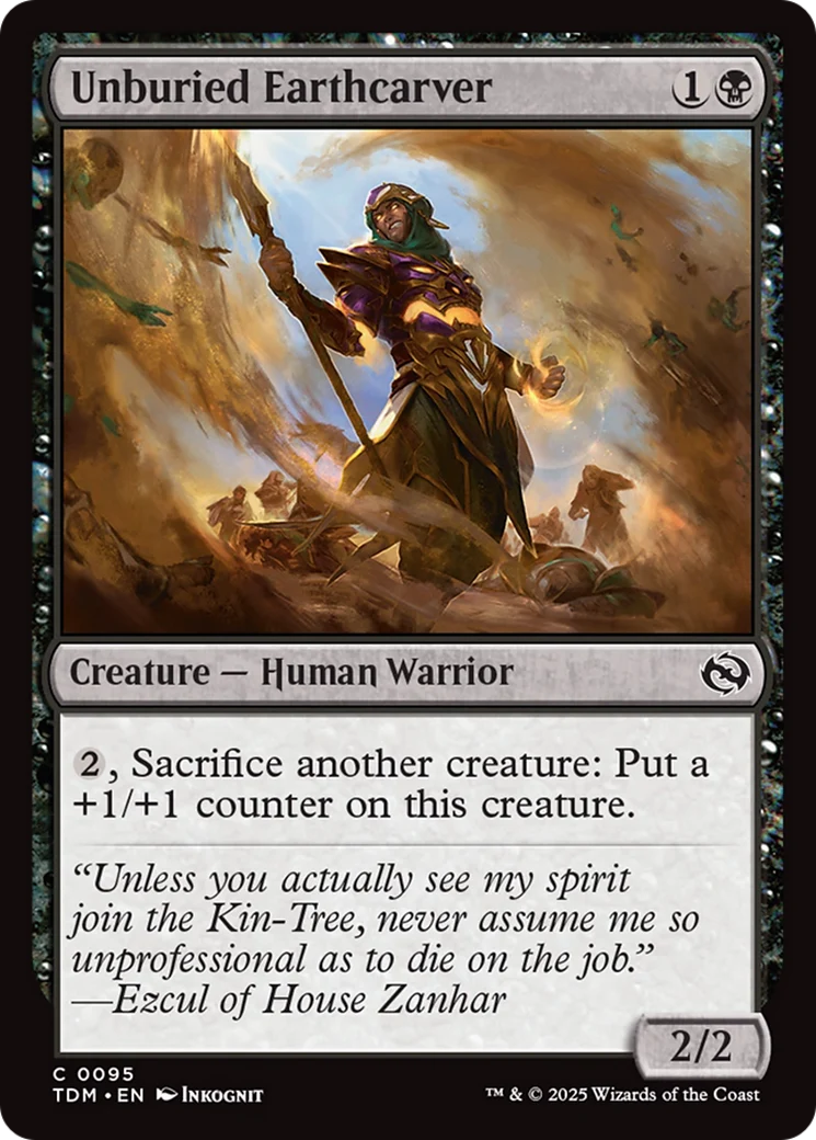 Unburied Earthcarver [Tarkir: Dragonstorm] Foil