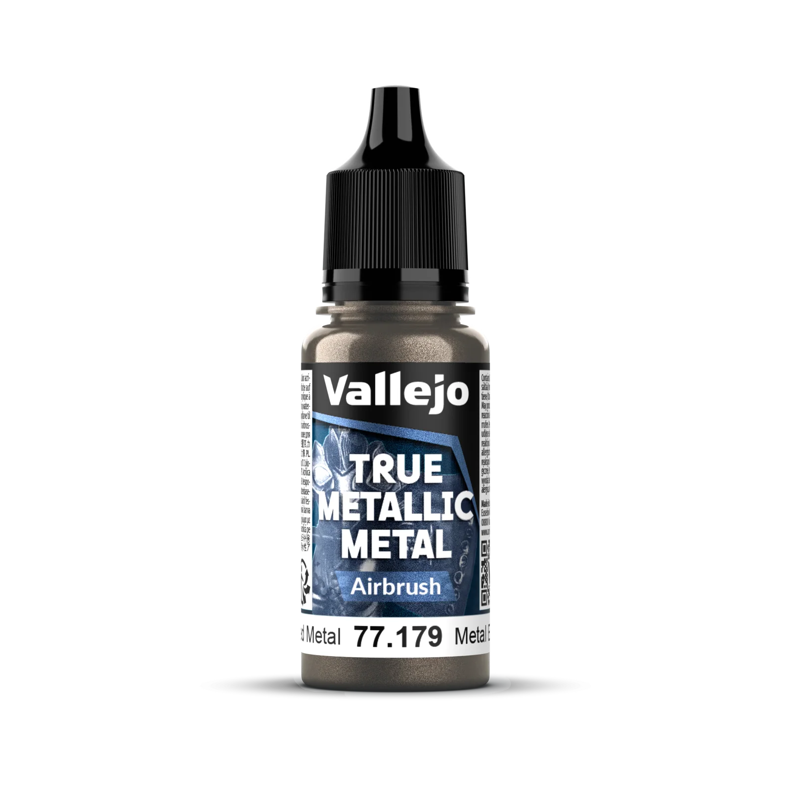 Vallejo True Metallic Metal: Airbrush - Aged Metal 18 ml