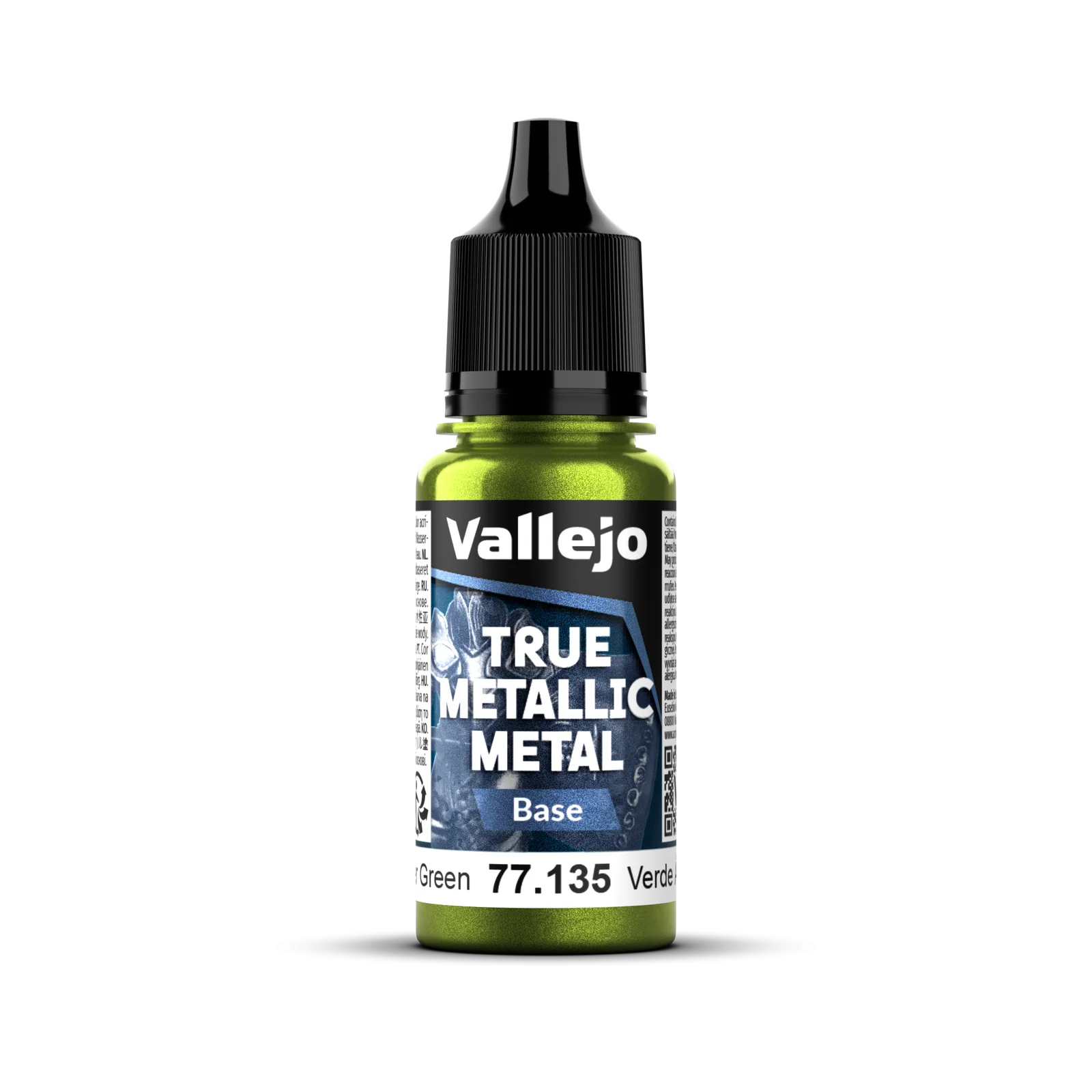 Vallejo True Metallic Metal: Base - Amber Green 18 ml