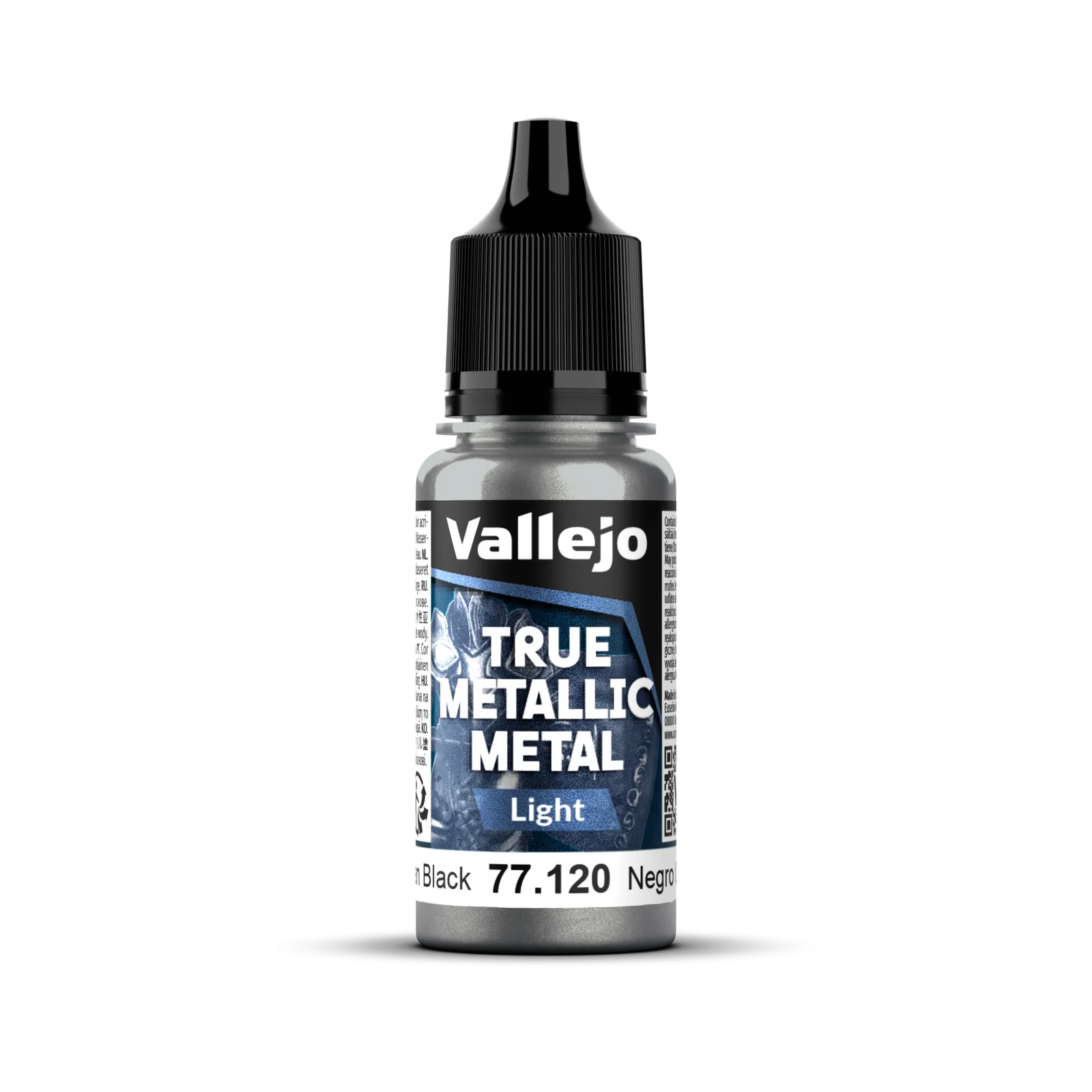 Vallejo True Metallic Metal: Light - Obsidian Black 18 ml