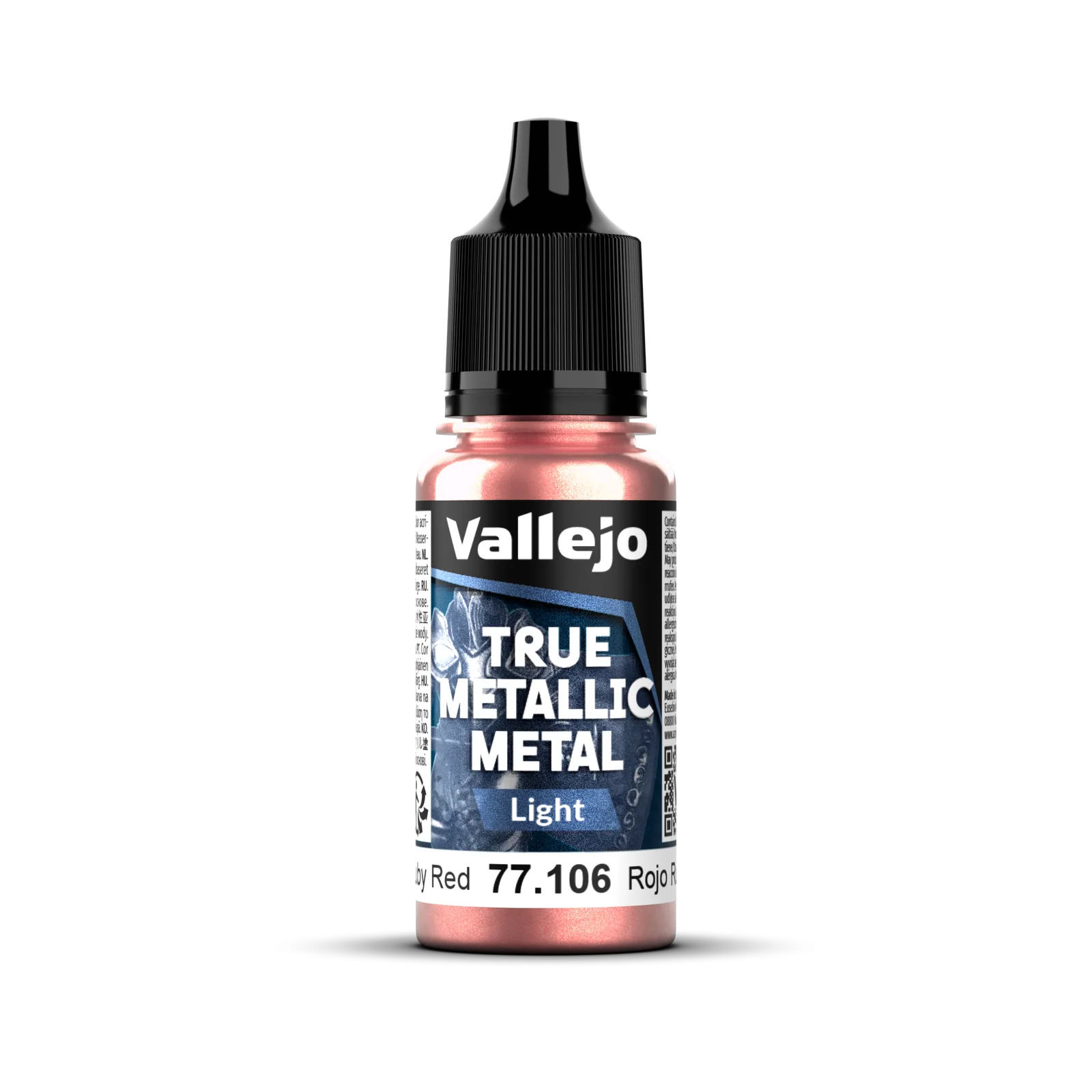 Vallejo True Metallic Metal: Light - Ruby Red 18 ml