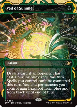 Veil of Summer  [Secrets of Strixhaven: Mystical Archive] Foil