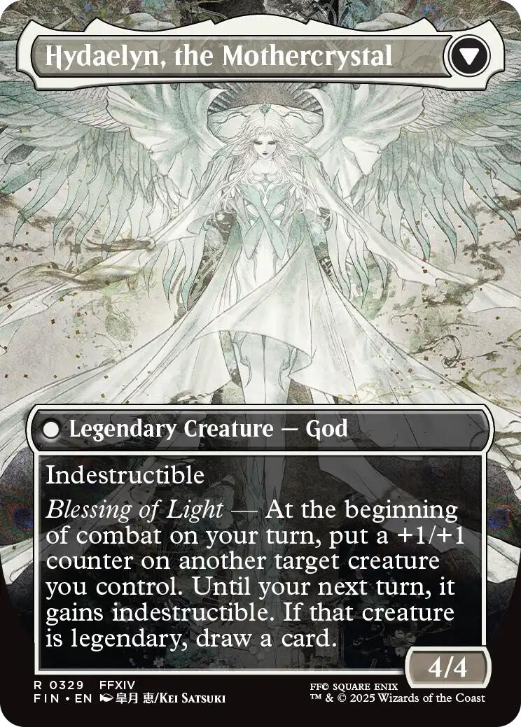 Venat, Heart of Hydaelyn // Hydaelyn, the Mothercrystal (Borderless) [FINAL FANTASY] Foil - Image 2