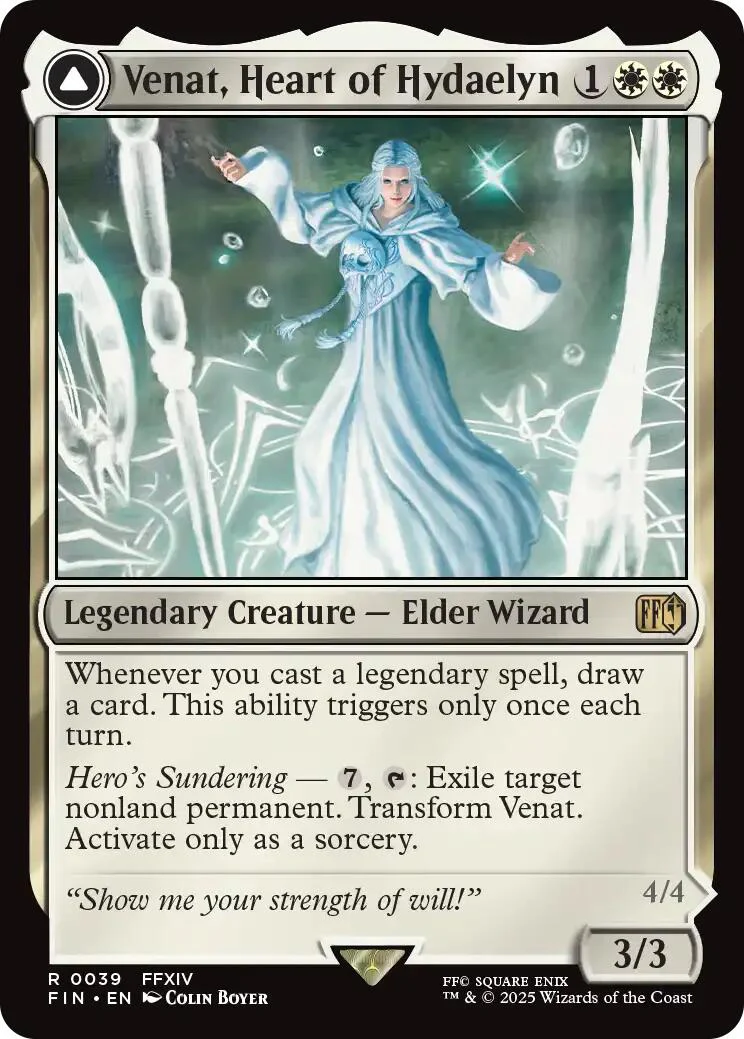 Venat, Heart of Hydaelyn // Hydaelyn, the Mothercrystal [FINAL FANTASY] Foil