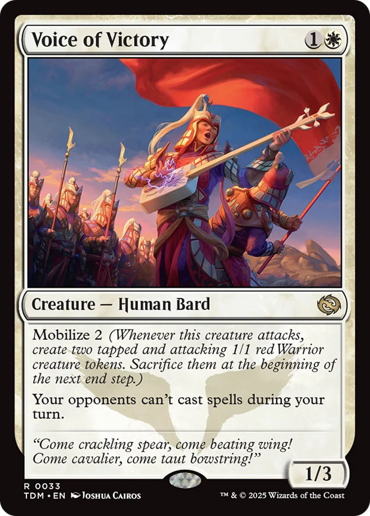Voice of Victory [Tarkir: Dragonstorm] Foil