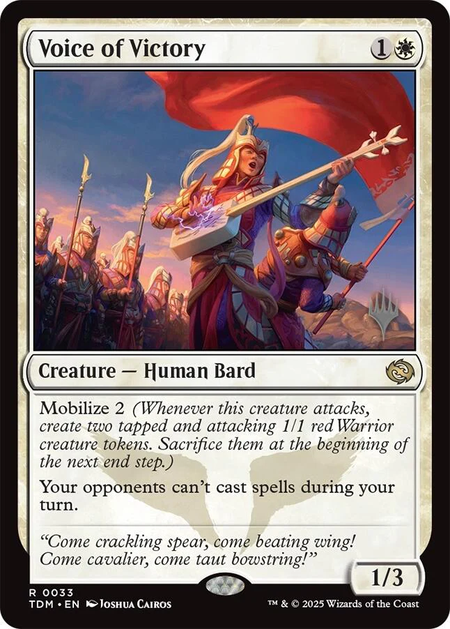 Voice of Victory [Tarkir: Dragonstorm Promos] Foil