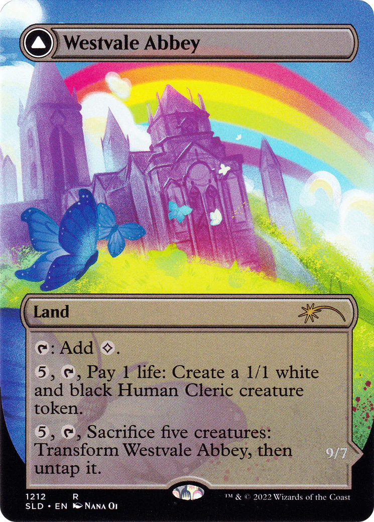 Westvale Abbey // Ormendahl, Profane Prince (Display Commander) (Borderless) [Secret Lair: From Cute to Brute] Foil - Image 3