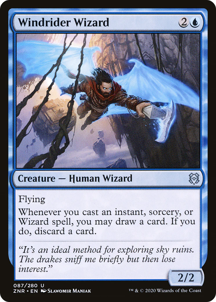 Windrider Wizard  [Zendikar Rising]