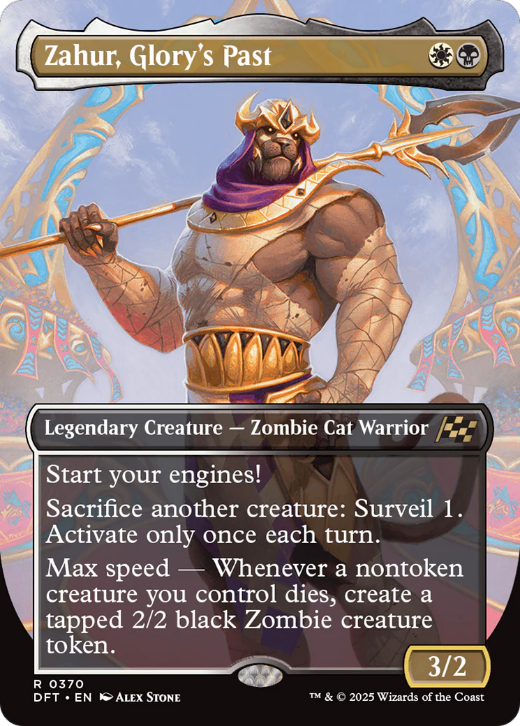 Zahur, Glory's Past (Borderless) [Aetherdrift] Foil