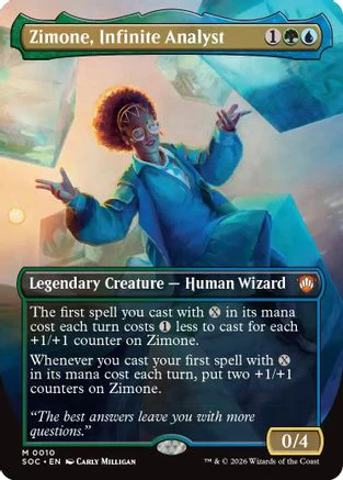 Zimone, Infinite Analyst (Borderless)  [Commander: Secrets of Strixhaven]
