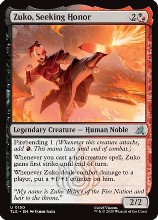 Zuko, Seeking Honor  [Avatar: The Last Airbender: Eternal-Legal]